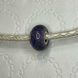 Chamilia Purple & Blue Design Murano Glass Charm